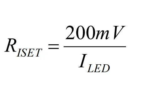 محاسبه مقاومت تنظیم جریان آی سی AP3031 current set resistor calculation formula